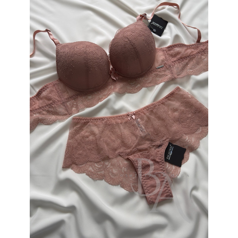  Комплект жіночої спідньої білизни Balaloum 9364 пудра