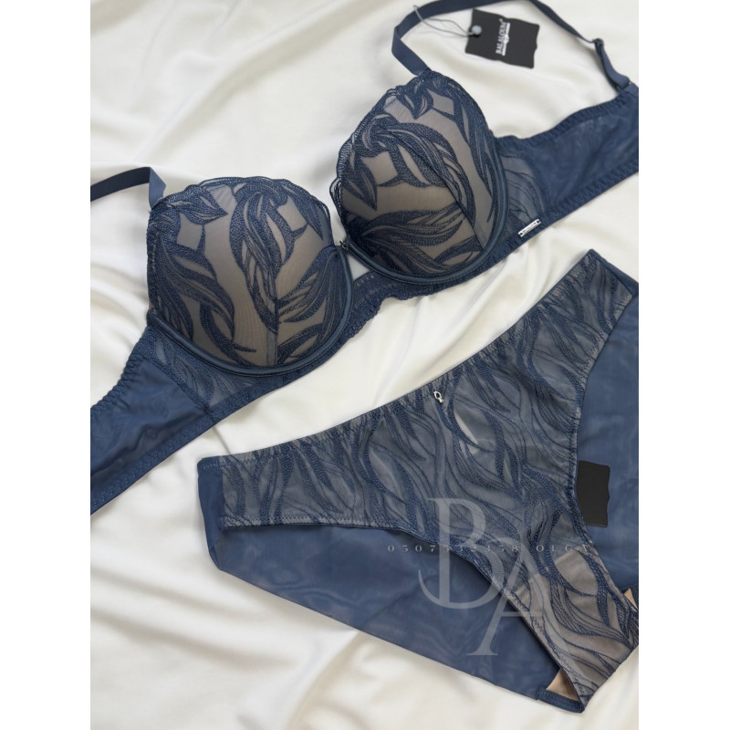 Комплект жіночої спідньої білизни Balaloum 9474 синій