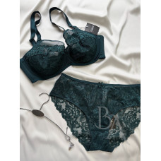 Комплект жіночої спідньої білизни Balaloum   9472 смарагд