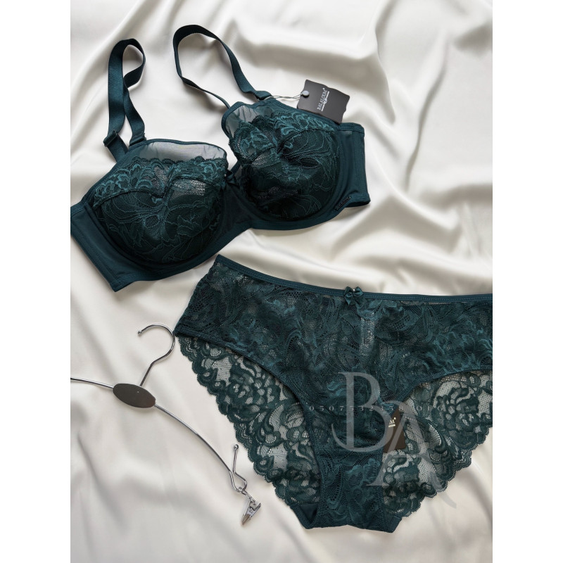 Комплект жіночої спідньої білизни Balaloum 9472 смарагд Комплект жіночої спідньої білизни Balaloum 9472 смарагд