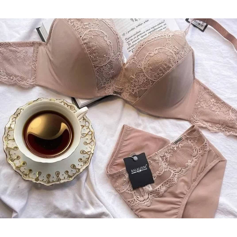 Комплект жіночої спідньої білизни Balaloum 9405 пудра